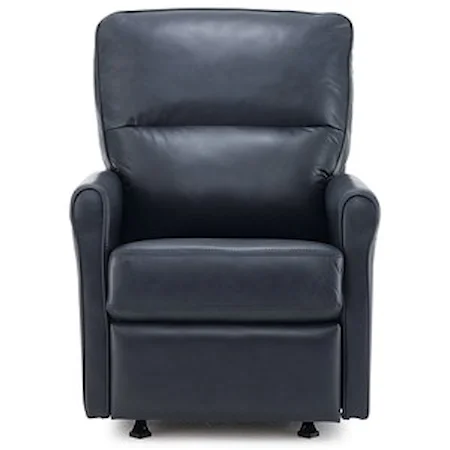 Casual Swivel Glider Recliner with Split Back